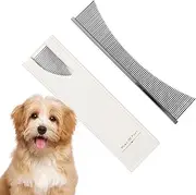 Flea Comb,Ergonomic Dog Flea Comb | Multifunctional Pet Brushes For Long Haired Breeds Sensitive Skin Daily Brushing Routine