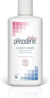 pHisoderm Baby Tear-free Cream Wash 8 FL OZ - alcohol free soap free dermatologist tested allergy tested powder fresh scent (pack of 3) (packaging may vary)