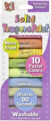 Kwik Stix Tempera Paint 10/Pkg-Pastel (Pack of 1)