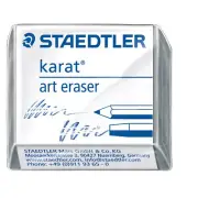 2PC STAEDTLER Karat Artists Art KNEADABLE Putty Rubber ERASERS for Cleaning Gray