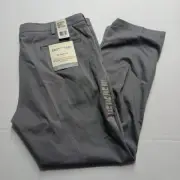 Dockers Easy Khakis Pants Mens 40x30 Gray Comfort Waist Straight Fit No Wrinkles