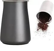 watchget Coffee Sifter, 500um Fine Mesh, Stainless Steel Ground Coffee Receiver, Precision Sieve Tool, Non-Slip Base, Black