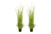SOGA 2X 150cm Wheat Plume Grass Artificial Plant, Home Decor