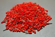1000Pcs E7508 20AWG 0.75mm² RED Insulated Ferrule Bootlace Terminals Crimp