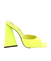 The Attico Devon Slip-On Square-Toe Mules 37 Yellow