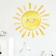 Cartoon Painted Rainbow Sun Bedroom Porch Home Wall Background Wall StickeRN