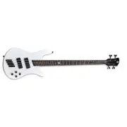 Spector NS Dimension HP 4 Bass Guitar Multi-Scale White Sparkle Gloss w/ EMGs &