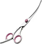 Dog Hair Scissors for Grooming, Trimming Dog Trimmer Curved Hair Scissors, Safety Pet Tool with Round Tips Professional Grooming Shears for Puppy & Cat