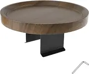 RdjEokf Couch Arm Tray, Wooden Sofa Armrest Tray, for Wide Couches Arm, Adjustable Holder Width Cleanable Sofa Armrest Tray for Home, Armrest Table for Eating/Drinks/Snacks/Remote (Walnut)