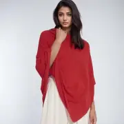 Plus Size Cashmere Poncho Oversized Pashmina Wool Wrap Soft Warm Women