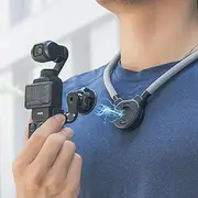 Rugvis Pocket 3 Magnetic Neck Mount, Chest Mount POV/Vlog Video Selfie Stand Hand Free Neck Holder Compatible with DJI OSMO Pocket 3 Creator Combo, GoPro Hero 13/12/11