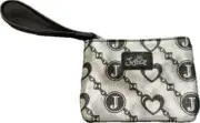 Justice for Girls Silver Initial Heart Wristlet Wallet "J" NWT!~ Christmas!