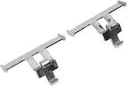[DAUZ] Clogs Shoes Tail Wing Decor, Easy Fixing 1 Pair Pretty Color Hole Shoe Clips Tail Fin Exquisite for Present (Electroplated Silver)