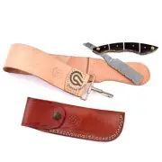 Straight Razor , Handmade Razor With Leather Strop And Cover , Personlized