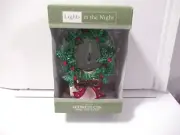 Lights In The Night Flickering Wreath Glittery Plug-In NEW Rare Midwest CBK