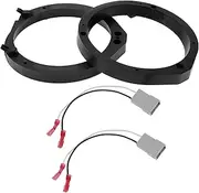 X AUTOHAUX Speaker Spacer Ring Tweeter Speaker Spacer Adapter for Honda HR-V 2016-Up Waterproof Black 2 Pcs