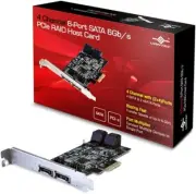 Vantec 4-Channel 6-Port SATA 6GB/S PCIe RAID Host Card with HyperDuo Technology