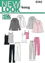 New Look Sewing Pattern 6142 Miss/Men Separates, White