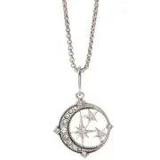 Origami Owl Crystal Moon & Star Pendant Necklace Renewal