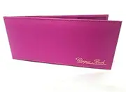 [SNHIDE] Folding Leather StyleCheque Book Holder/Leather Style Cheque Book Cover-CHQ02 (Pink)