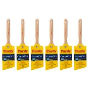 Genuine Purdy 6 Pack Clearcut Glide Angular 3" Paint Brushes 144152130-6PK