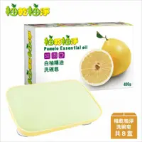 在飛比找ETMall東森購物網優惠-【現貨供應】台灣製-柚乾柚淨白柚精油洗碗皂480g*8入