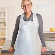 Royal RPPDA2442 Poly Apron White 24 in. W x 42 in. L 1 Size Fits All 1000/Carton