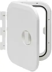 Access Hatches 375mm x 270mm White with Removable and Fixed Hinge Boat Caravan