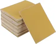 X AUTOHAUX Universal 4.49Inch x 5.51Inch 220 Grit Sanding Discs Hook & Loop Sanding Sheets Brown Corundum 100 Pcs