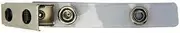 GBC BLCLIP Strap Clip Clear Nylon, 100PK