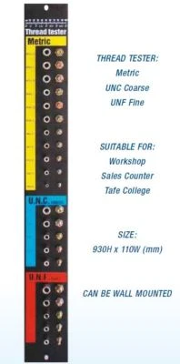 NUT & BOLT THREAD TESTER METRIC / IMPERIAL CHECKER GAUGE