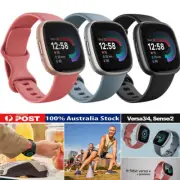 For Fitbit Versa 4 3 Sense 2 Watch Strap Replacement Silicone Sports Wrist Band