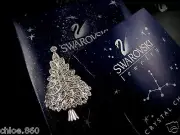 SIGNED SWAROVSKI CRYSTAL 2000 CHRISTMAS TREE PIN~BROOCH RETIRED NEW IN BOX