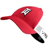 NEW! NIKE [L/XL] Adult Tiger Woods VRS-RZN MESH Golf Cap-Red/White 638294-660