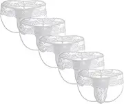[DGHM-JLMY] Men's Lace See Through G-String Sheer Mesh Briefs G-String Bikini Floral Thong T-Pants Underwear