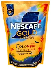 Nescafe Gold Crema Colombia Arabica Blend Instant coffee with strong flavor 100g