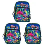 3PK MDI BooBoo Backpack Minis Mushroom Novelty Mini Bag/Purse 11x15cm Kids 3y+