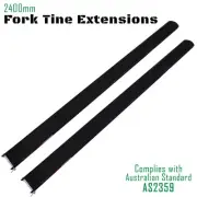 Forklift Fork Tynes Extension Slippers 2400mm Heavy Duty Tynes
