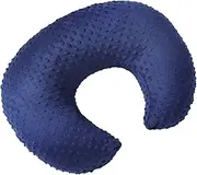 DONOMILO Dots Nursing Pillow Cover, Case Plush Breathable Breastfeeding Pillow Slipcover Fits Nursing Pillow, Super Soft Snug Positioners for Baby Boy Baby Girl (Estate Blue)