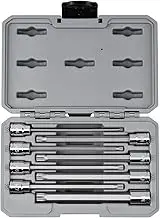 TEKTON 3/8 Inch Long Triple Square Bit Socket Set, 8-Piece (M4-M12) | SHB91318