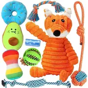 Set of 9 Puppy Teething Toys for Small Dogs, Puppy Chew Toys for Fun and Teeth Cleaning, Sounding Toys for Dogs