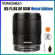 YONGNUO 85mm F1.8S DF DSM AF/MF Full Frame Lens For Sony E a7r/a7R3/R4/M4/a9/a1