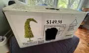 ￼ Whimsical Bright Grinch Green Pre-Lit Christmas Tree - 5 Foot FINAL $