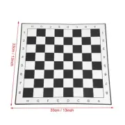 Portable Plastic International Checkers Folding Board Chess Game For Party MU