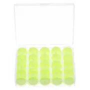 Prewound Sewing Bobbin Thread Set of 25pcs with Storage Plastic Case, Neon Green