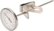 Probe Oven Thermometer, Stainless Steel Probe Food Thermometer with Detachable Clamp, Large Dial, Can Be Fixed by Clamp