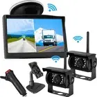 5" Wireless Rear View Monitor WIFI Reverse Camera Kit Caravan Bus Truck 12V 24V