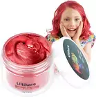 Hair Coloring Dye Wax, Washable Hair Colour Wax Red Instant Cream Mud Gel Tempo