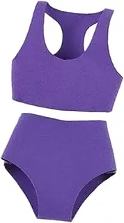 ａ aternee 1/12 Sports Vest Shorts Set Miniature Doll Clothes Dressing up DIY Styling Mini Clothing for 6'' Action Figures Accessories, Light Violet