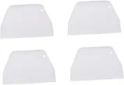 ABOOFAN 4Pcs Cake Scraper Food Grade Plastic Decorating Tools for Cake Making Easy to Clean Versatile Smoother for Various Cake Styles